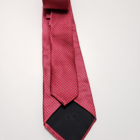 Valentino Pattern Silk Tie - Picture 2 of 5
